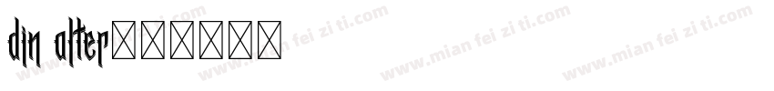 din alter字体转换